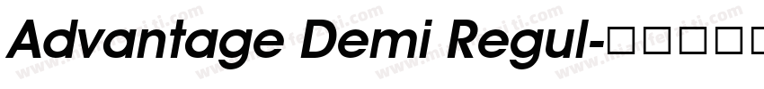 Advantage Demi Regul字体转换